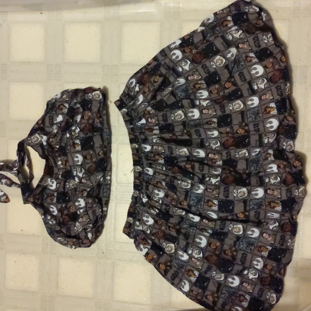 Hand made starwars top and skirt